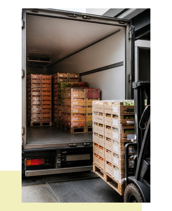 Перевозка сельхозпродукции на паллетах с доставкой в Биробиджан